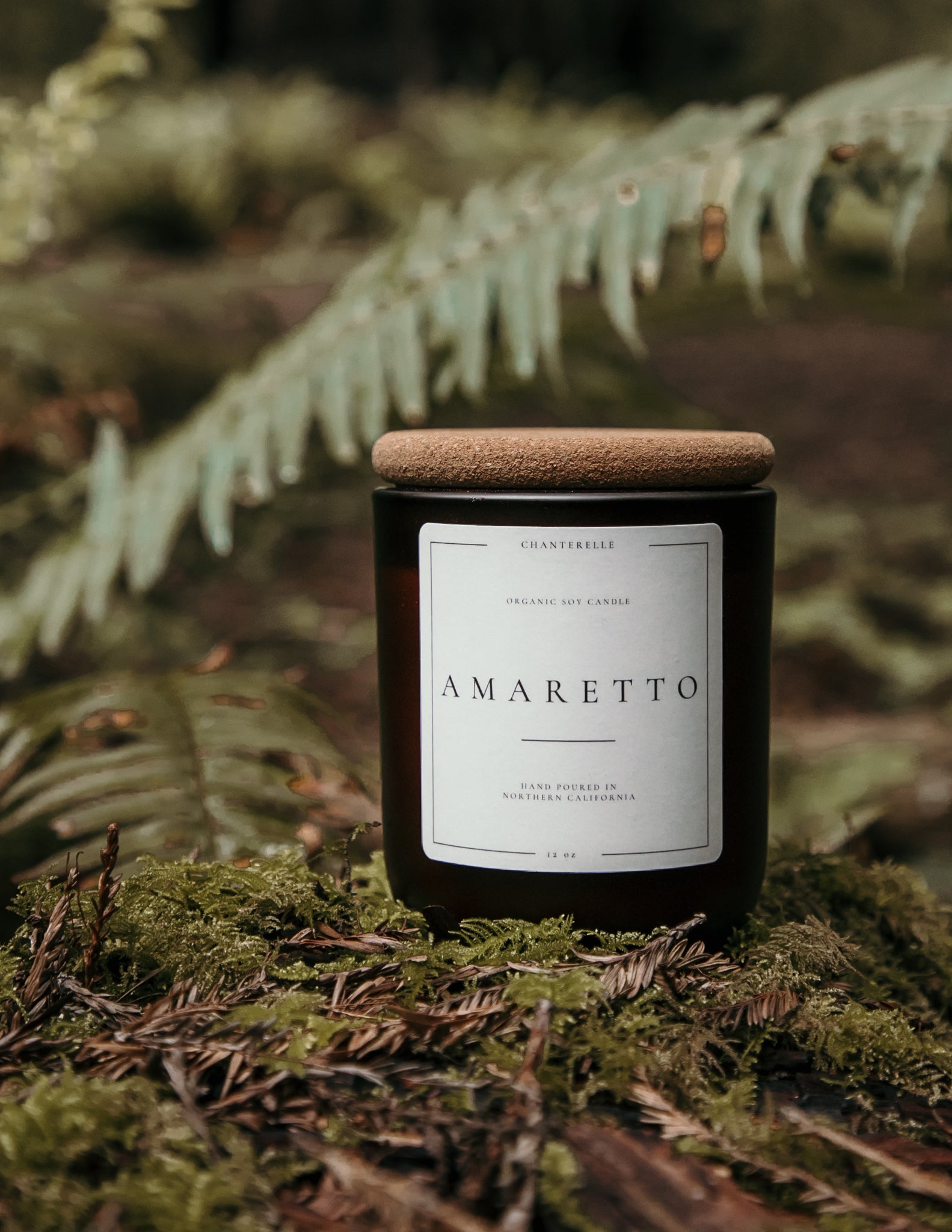 Amaretto Organic Soy Candle 12 oz