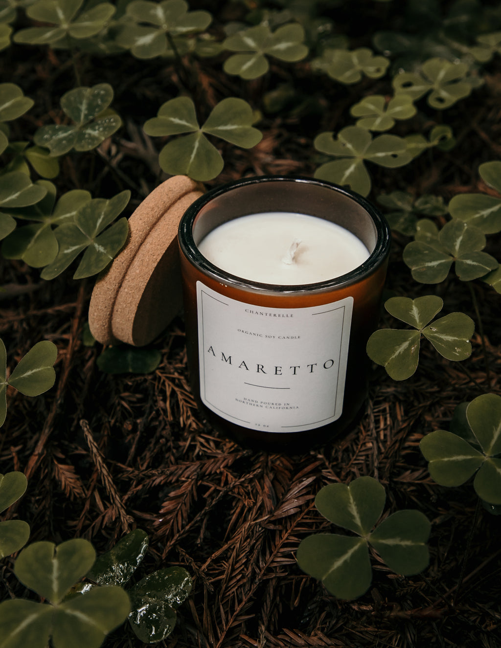 Amaretto Organic Soy Candle 12 oz