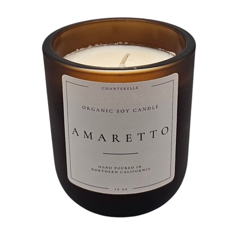 Amaretto Organic Soy Candle 12 oz
