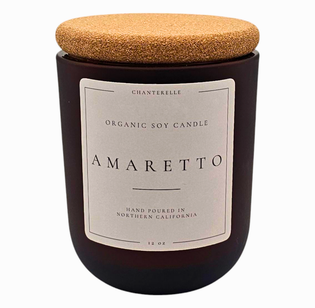 Amaretto Organic Soy Candle 12 oz