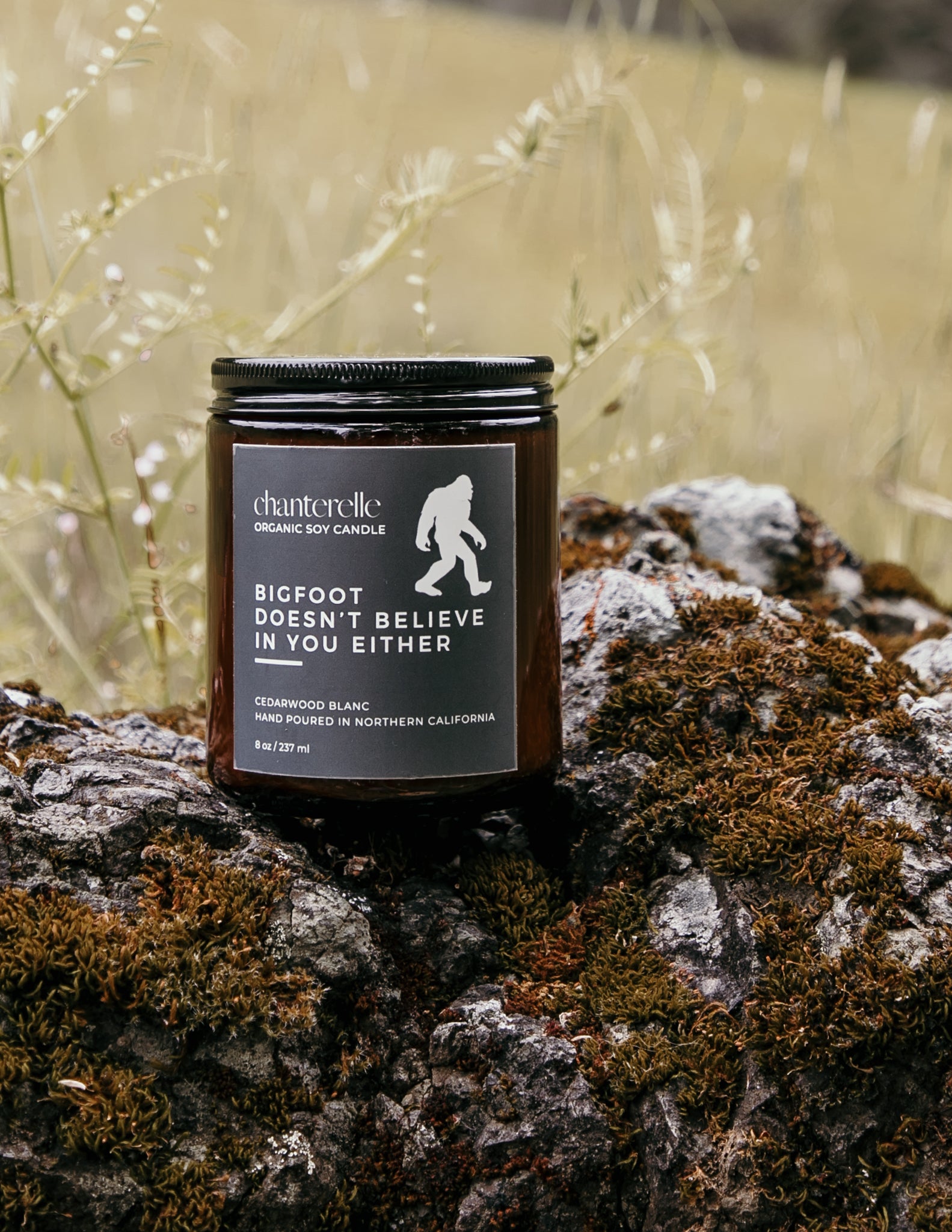 Bigfoot Doesn’t Believe In You Either Organic Soy Candle 8 oz