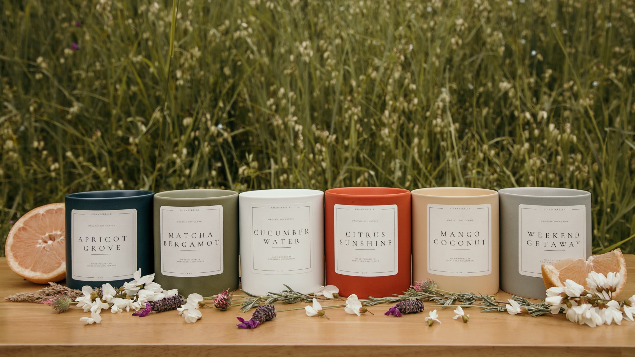 Citrus Sunshine Organic Soy Candle 14 oz