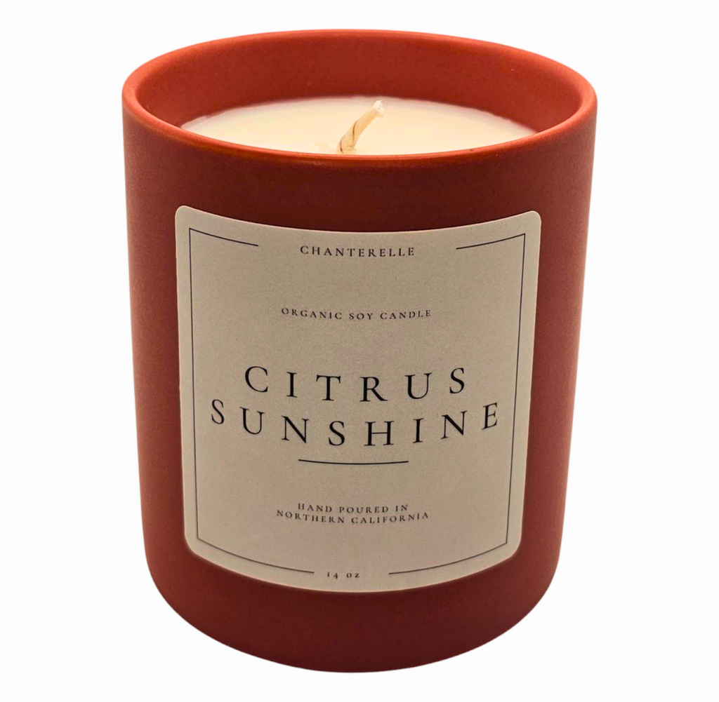 Citrus Sunshine Organic Soy Candle 14 oz
