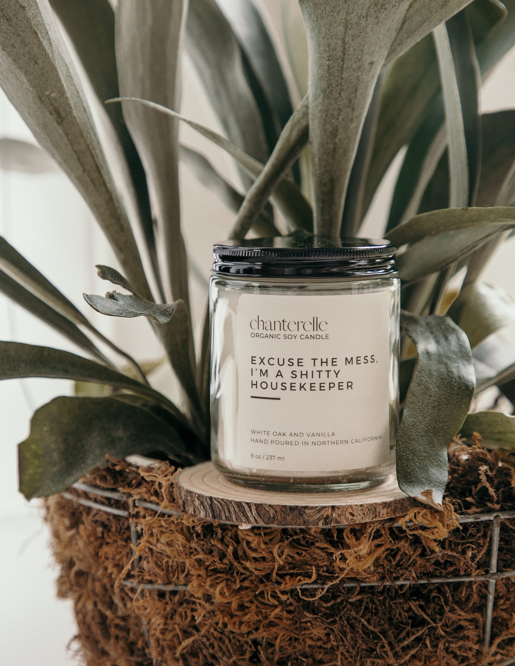 Excuse The Mess Organic Soy Candle 8oz