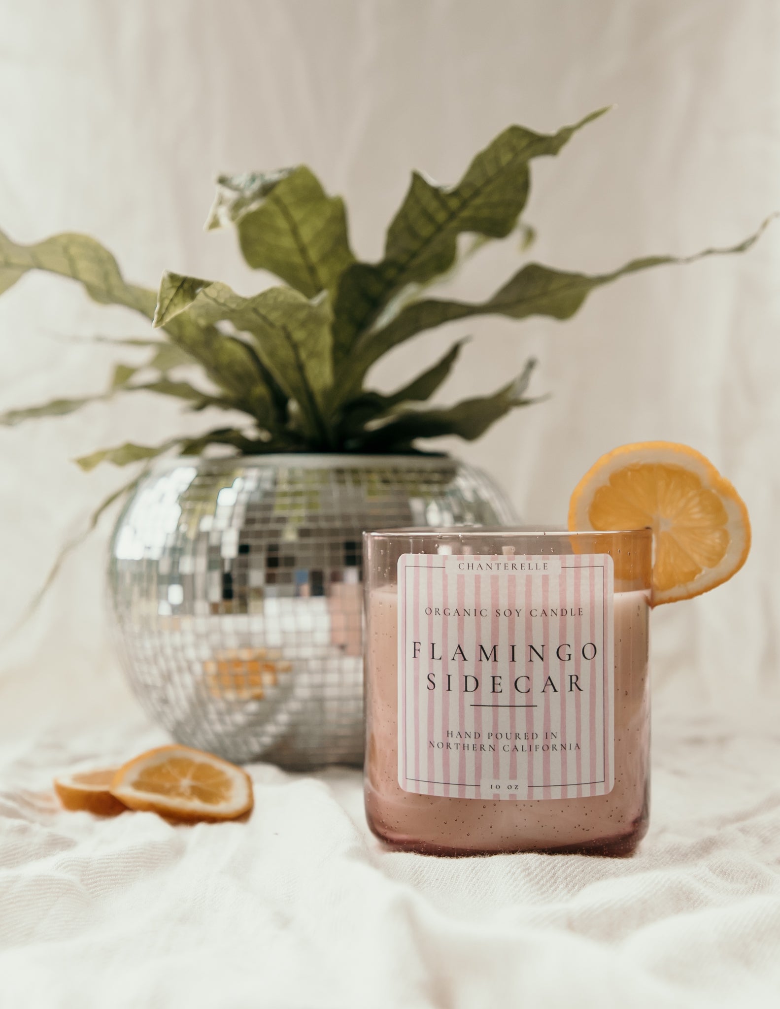 Flamingo Sidecar Organic Soy Candle 10 oz