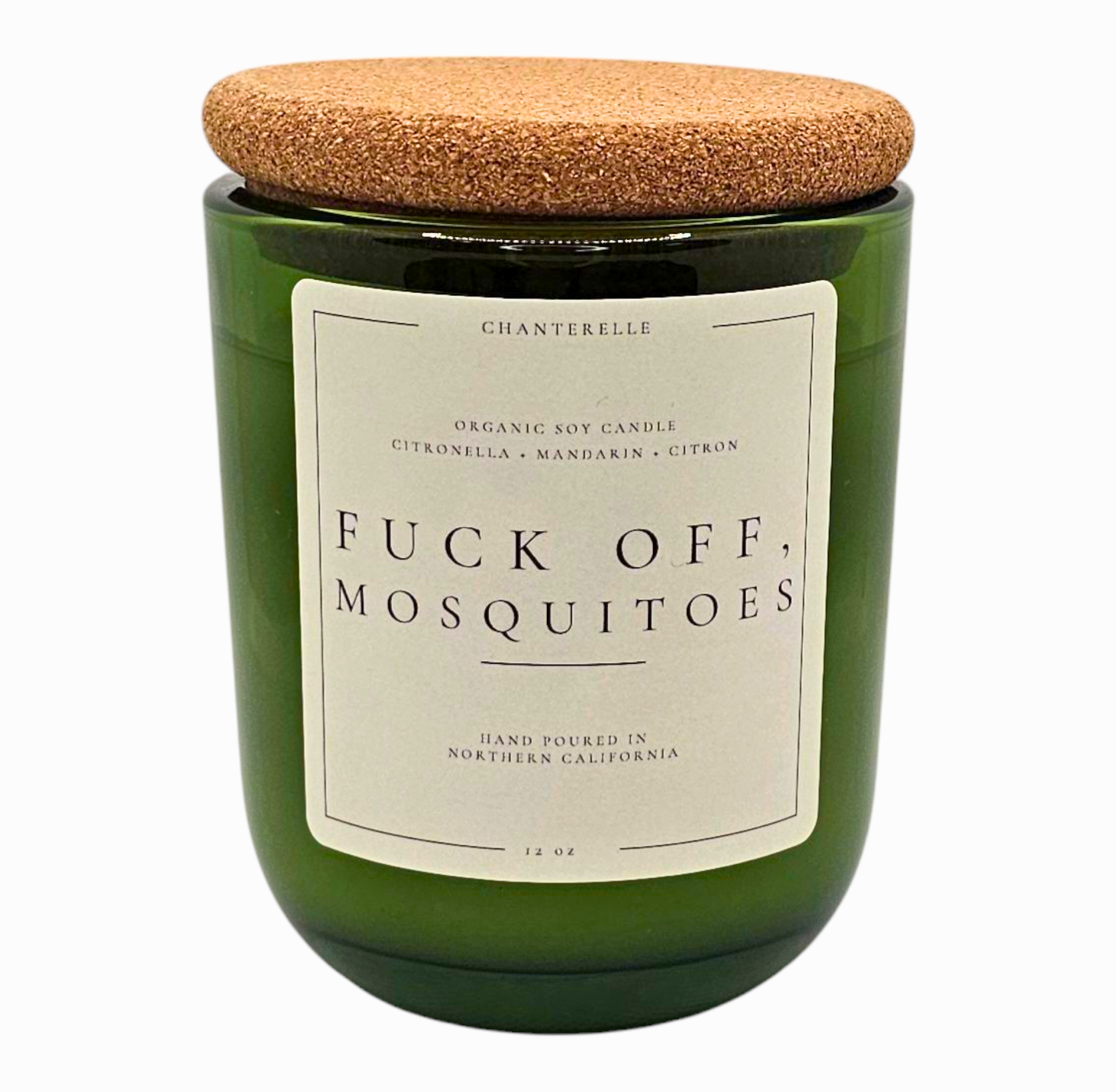 Fuck Off, Mosquitoes Organic Soy Candle 12 oz
