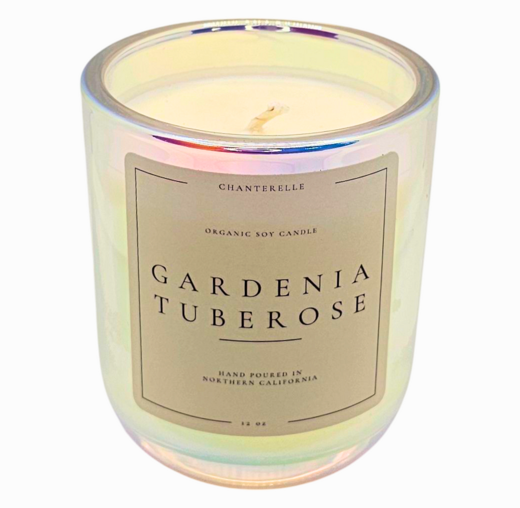 Gardenia Tuberose Organic Soy Candle 12 oz