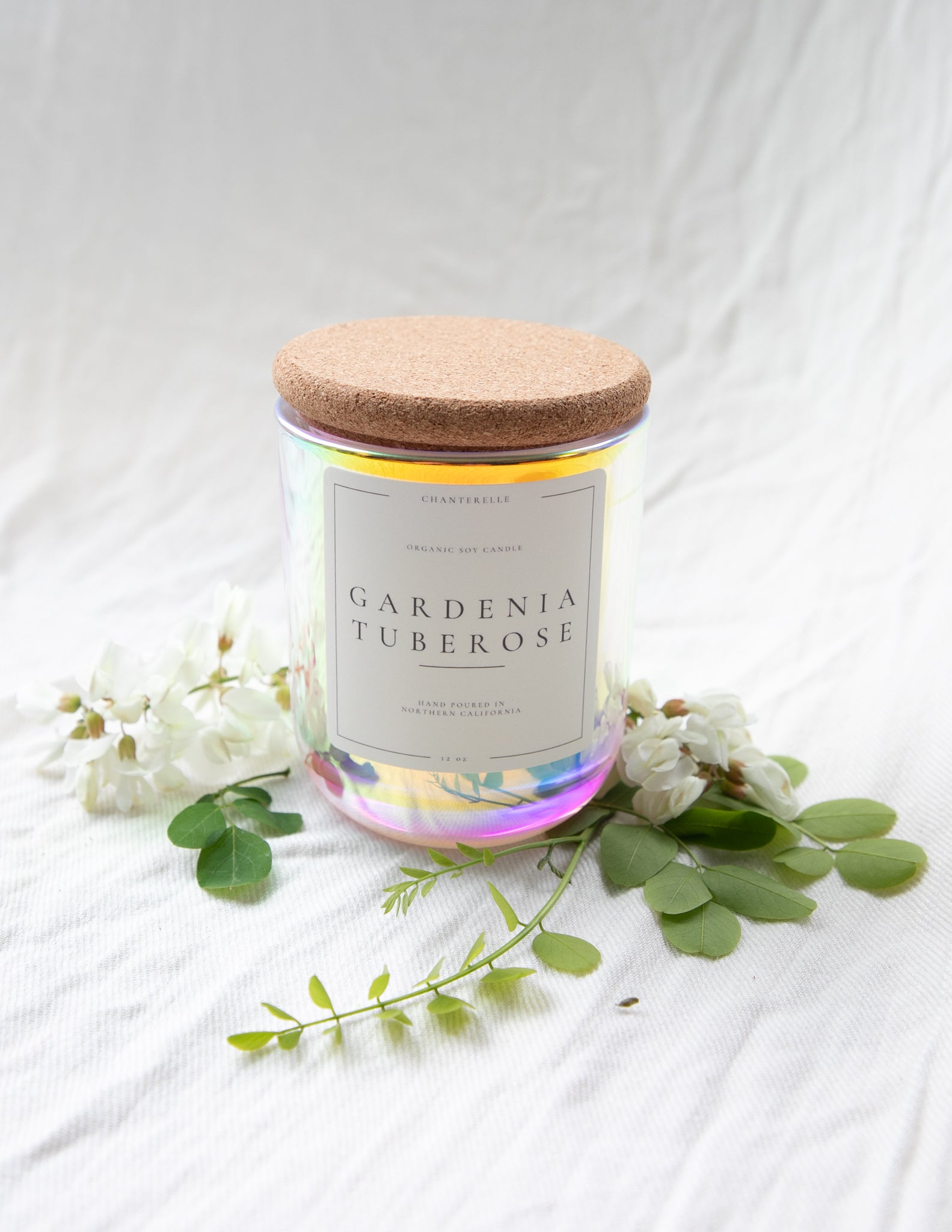 Gardenia Tuberose Organic Soy Candle 12 oz