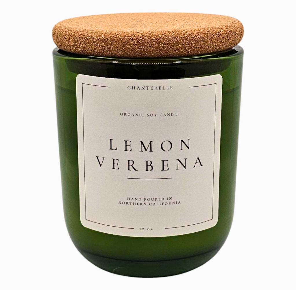 Lemon Verbena Organic Soy Candle 12 oz