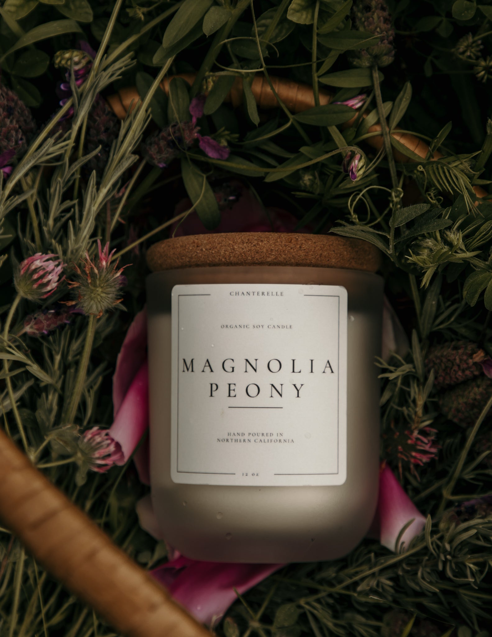 Magnolia & Peony Organic Soy Candle 12 oz