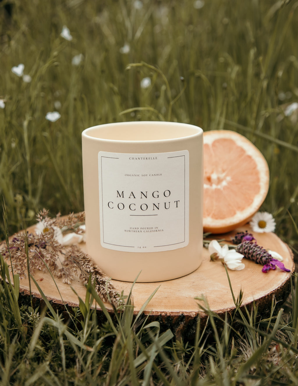 Mango Coconut Organic Soy Candle 14 oz
