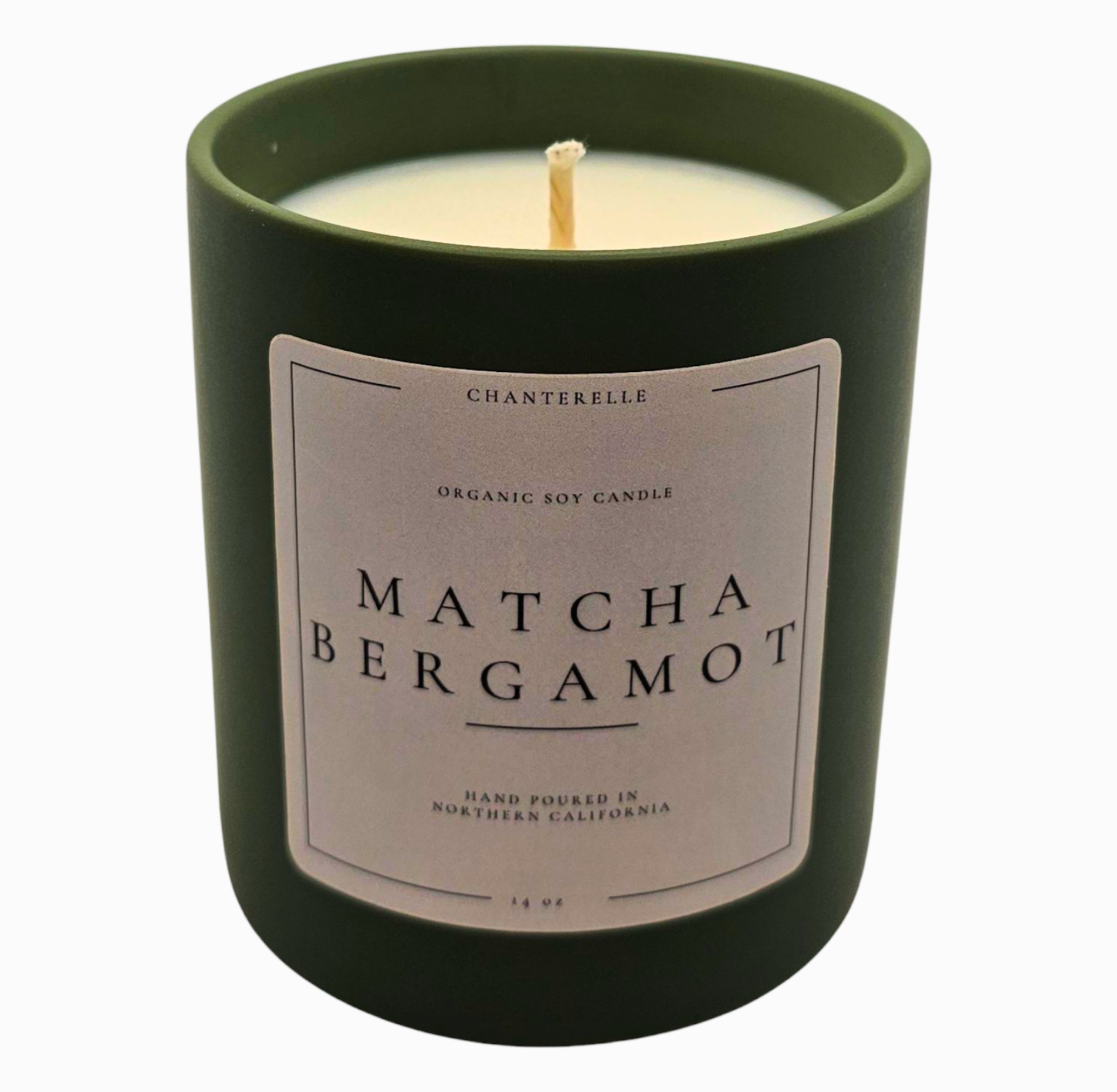 Matcha & Bergamot Organic Soy Candle 14 oz