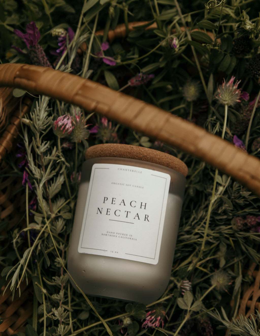 Peach Nectar Organic Soy Candle 12 oz