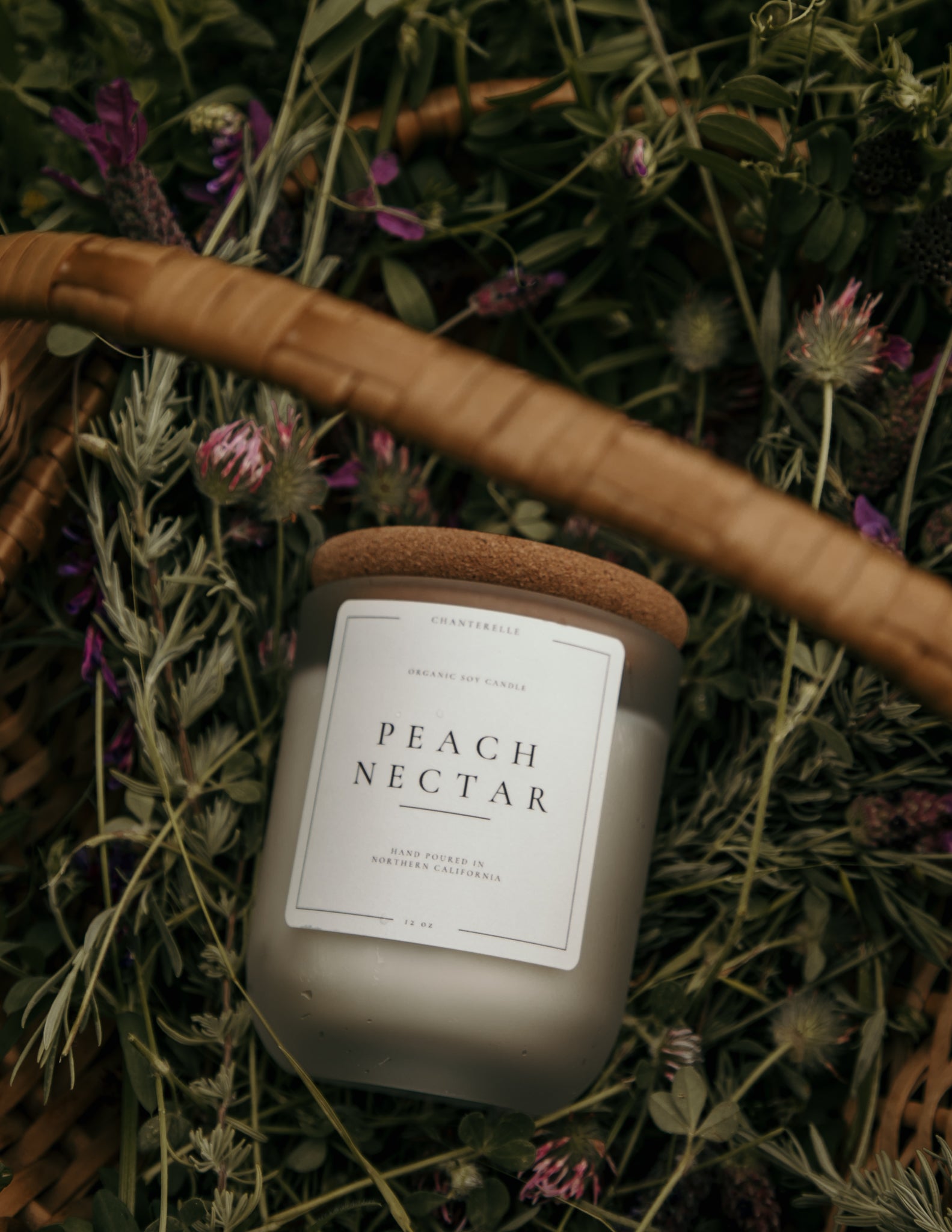 Peach Nectar Organic Soy Candle 12 oz