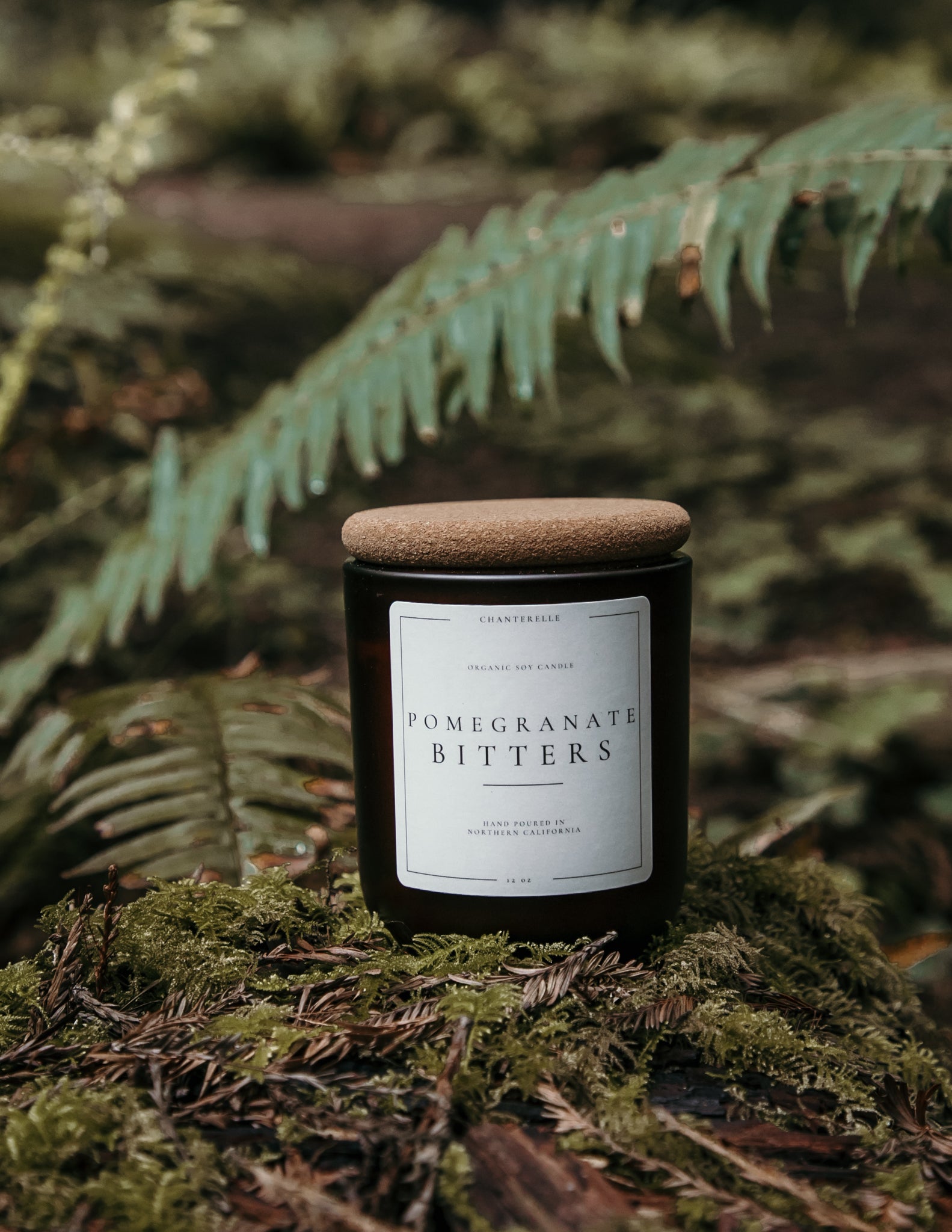 Pomegranate Bitters Organic Soy Candle 12 oz