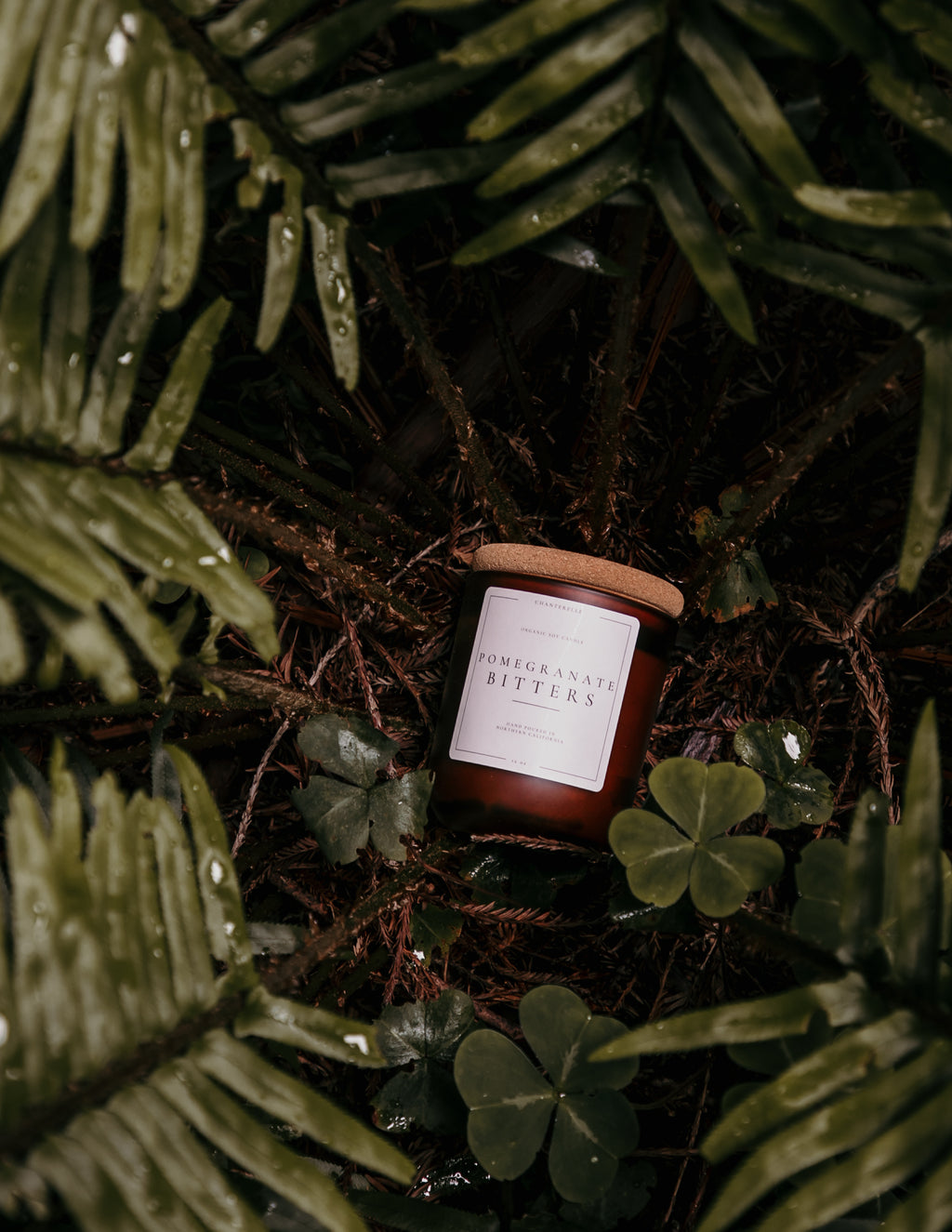 Pomegranate Bitters Organic Soy Candle 12 oz