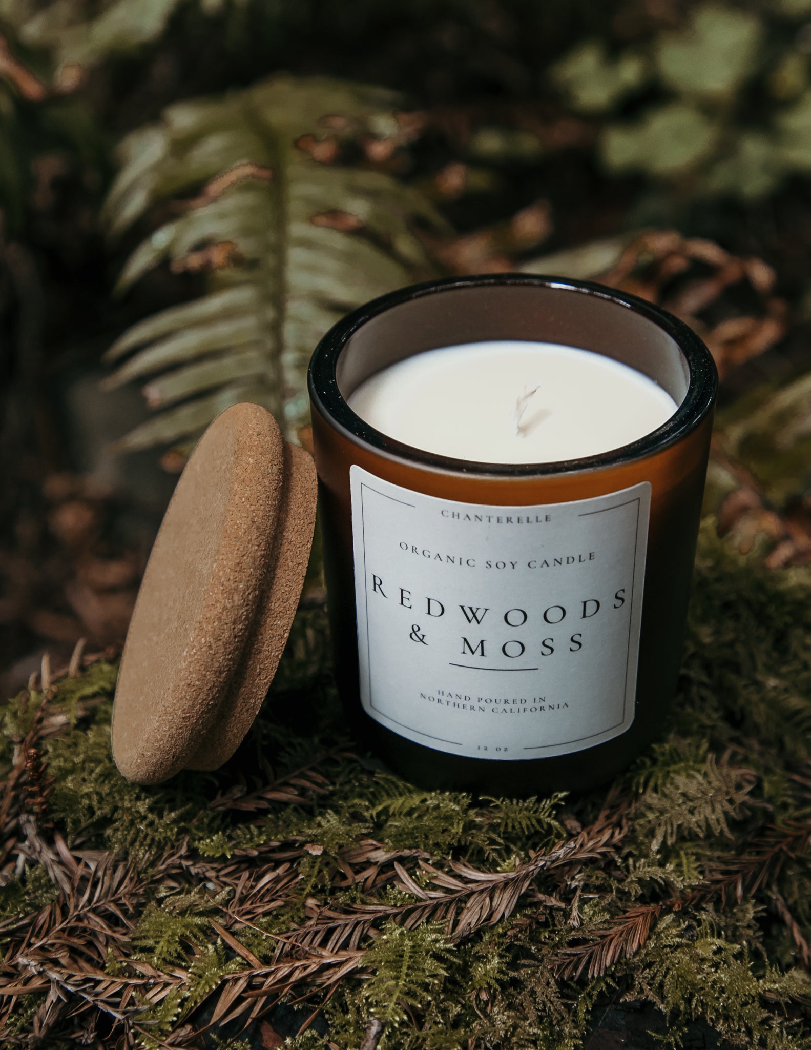 Redwoods and Moss Organic Soy Candle 12 oz