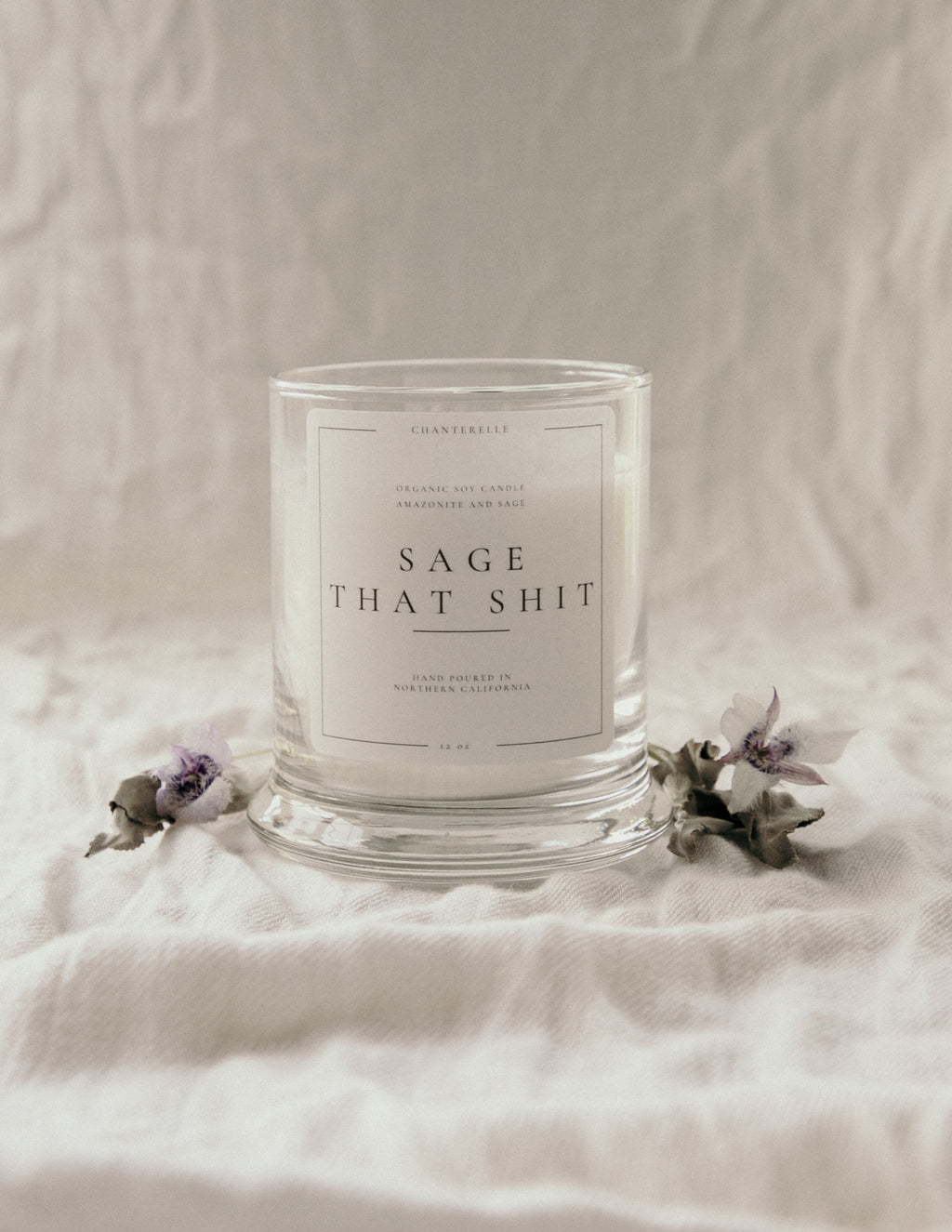 Sage That Shit with Sage & Amazonite Organic Soy Candle 10oz
