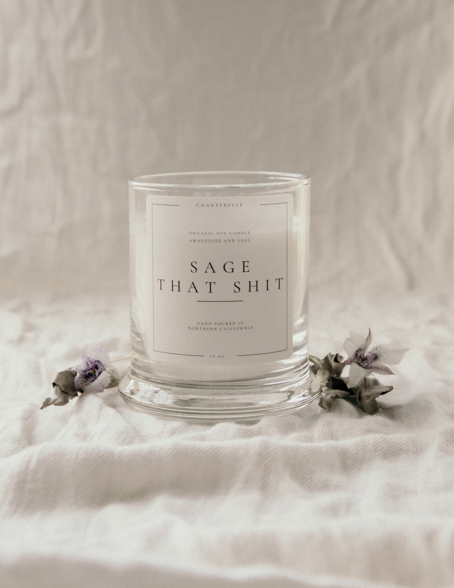 Sage That Shit with Sage & Amazonite Organic Soy Candle 10oz