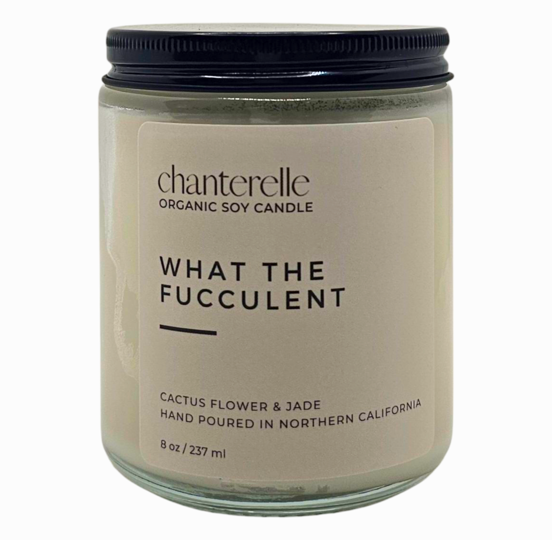 What the Fucculent Organic Soy Candle 8 oz